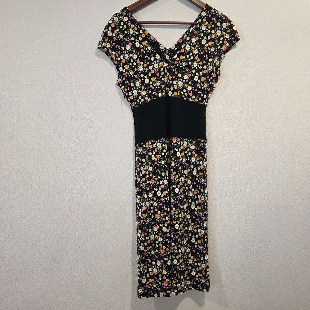 Tory Burch Julillet Ditzy Floral Midi Sheath Dress